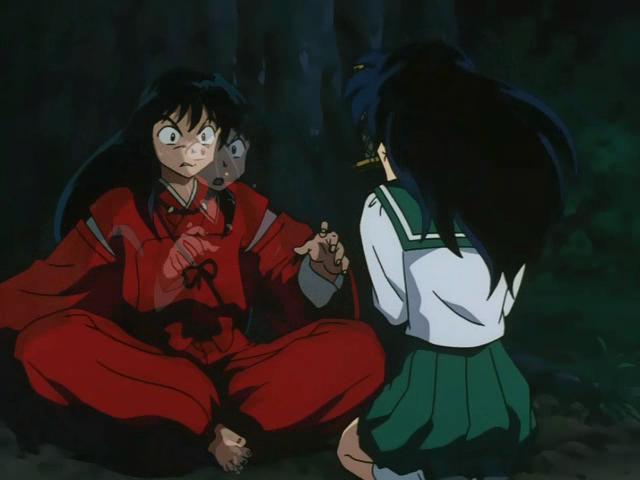 Otaku Gallery  / Anime e Manga / Inu-Yasha / Screen Shots / Episodi / 013 - L`enigma della luna nuova! Inuyasha dai capelli neri! / 119.jpg